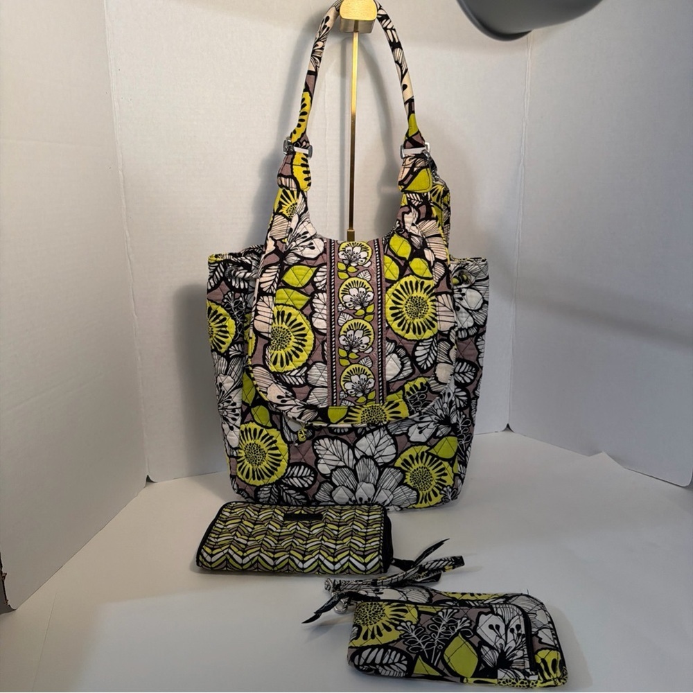 Vera Bradley Change it Up Backpack Tote:Wallet:Wristlet Retired Island Bloom - Picture 12 of 16